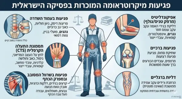 אינפוגרפיקה להמחשה לסוגי מיקרטרואמה - חדיד הלד