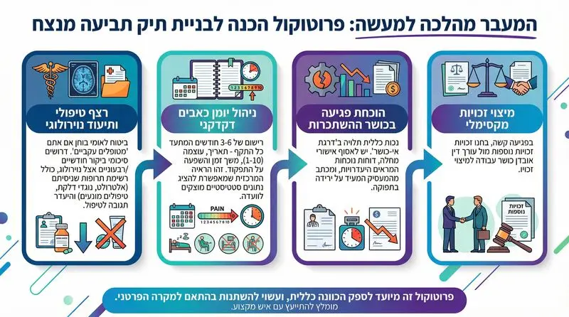 פרוטוקול הכנה לבניית תיק תביעה מנצח